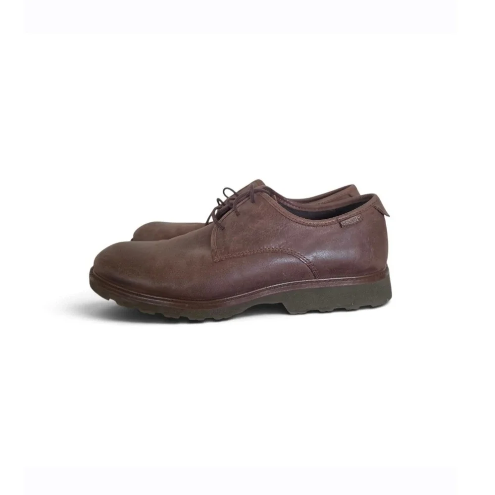 Pikolinos Brown Leather Preppy Old Money Minimalist Derby Oxford Shoes sz 10